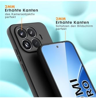 Alternative view of - 15T Pro ile uyumlu Mi Kılıf Kamera Korumalı Yumuşak Renkli Mat Silikon + 9H Ekran Koruyucu Cam 2in1 Set - Lacivert