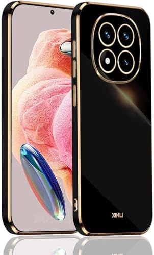 - 14 Pro ile uyumlu 4G Kılıf Kamera Korumalı Parlak Altın Kenarlı Yumuşak Silikon Kapak - Siyah