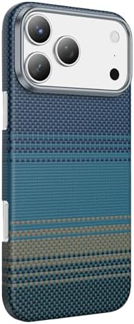 Alternative view of - 17 Pro Max ile uyumlu Kılıf ile uyumlu Şarj Özellikli Ultra Slim Aramid Karbon Fiber Kevlar Kapak - Ay Doğumu