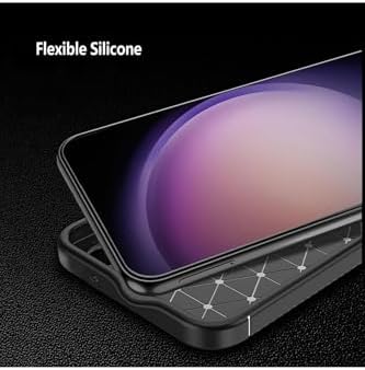 Alternative view of - Galaxy A17 ile uyumlu 5g Kılıf Kamera Korumalı Karbon Desen Görünümlü Uzun Ömürlü Renk Atmaz Mat - siyah