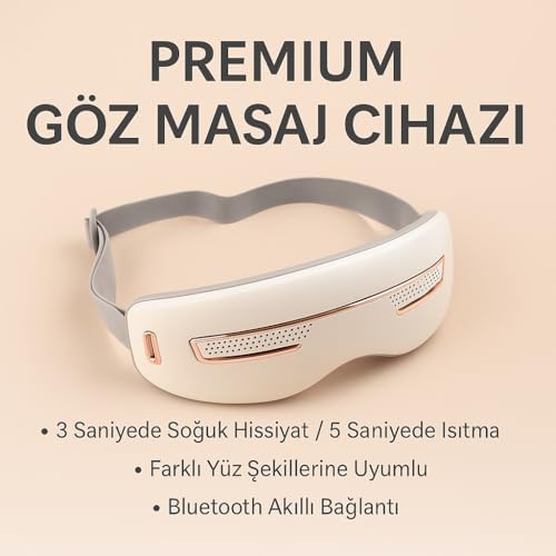 Alternative view of Göz Masaj Aleti taşınabilir, ısıtmalı, soğutmalı, bluetooth, akapunktur masaj aleti