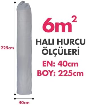 Alternative view of Halı Hurcu, Halı Kılıfı, Koruyucu Kılıf, Halı Kilim Organizeri (Gri, 6m² Halı Hurcu)