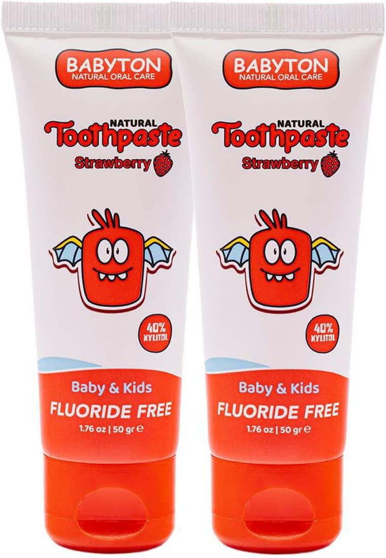 BABYTON Doğal Çilekli Diş Macunu 2'Li Set 50 Gr