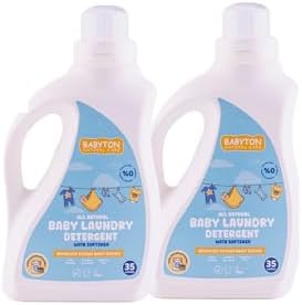 BABYTON Doğal Bebek Çamaşır Deterjanı 2'Li Set 1000 Ml