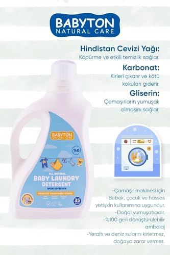 Alternative view of BABYTON Doğal Bebek Çamaşır Deterjanı 2'Li Set 1000 Ml