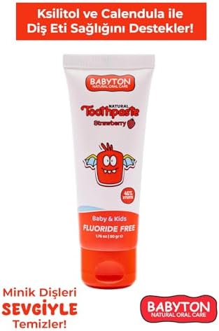 BABYTON Doğal Çilekli Diş Macunu 3'Lü Set 50 Gr