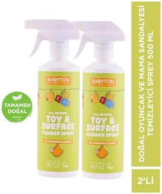 BABYTON Doğal Oyuncak Ve Mama Sandalyesi Temizleyici 2'Li Set 500 Ml X2