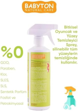 Alternative view of BABYTON Doğal Oyuncak Ve Mama Sandalyesi Temizleyici 2'Li Set 500 Ml X2