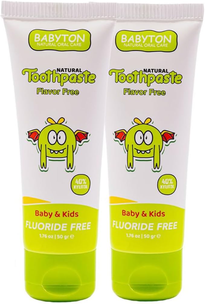BABYTON Doğal Aromasız Diş Macunu 2'Li Set 50 Gr