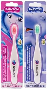 BABYTON Denizanası Diş Fırçası - Fil Diş Fırçası 2'Li Set