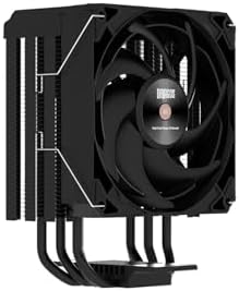 DRAGOS DIGITAL Isı Göstergeli 4 Isı Borulu 3000RPM 220W Intel & AMD Siyah Kule Tipi CPU Soğutucu