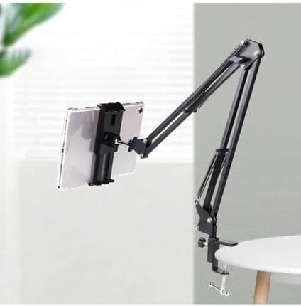 Alternative view of Masaüstü Ayarlanabilir Tablet Tutucu Kol – 360° Dönebilen, Yaylı Metal Kollu, Masa Kelepçeli Tablet Tutuculu Stand (siyah)