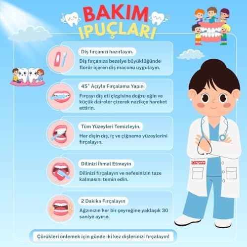 5+ Yaş Çocuklar İçin Vantuzlu Diş Fırçası, Ekstra Yumuşak (Renkler Değişir) - 1 Adet