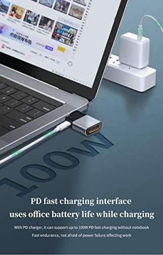 Type C to 4K HDMI + 100W PD Type-C Çoklayıcı Adaptör | Type-C'den HDMI & Şarj Destekli | 4K@60Hz – 3D Görüntü – /Telefon/Tablet Uyumlu YN-TCD