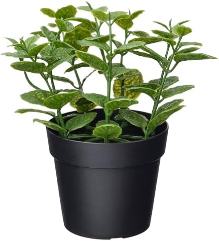 Yapay bitki, yeşil, 9 cm, nane, iç/dış mekan
