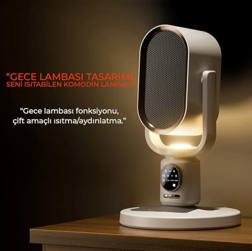 Alternative view of ROBO Teleskopik Ayaklı Isıtıcı, 2251-2500W, Gri, Taşınabilir, İç Mekan Kullanımı, Elektrikli, 220-240V, 50/60 Hz