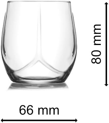 Alternative view of Aizona 6'lı Cam Su ve Meşrubat Bardağı Seti - 250 cc (66x80 mm) - AZN10