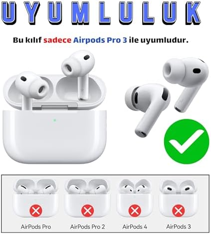 Alternative view of AirPods Pro 3. Nesil Uyumlu Figürlü Darbe Emici ve Koruyucu Silikon Kulaklık Kılıfı (Baby Yoda)