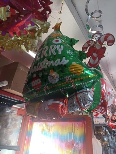 Yılbaşı Ağacı Süsleri 1 Adet Yılbaşı Hediye Paketi Süsü Folyo Balon 80-55 cm