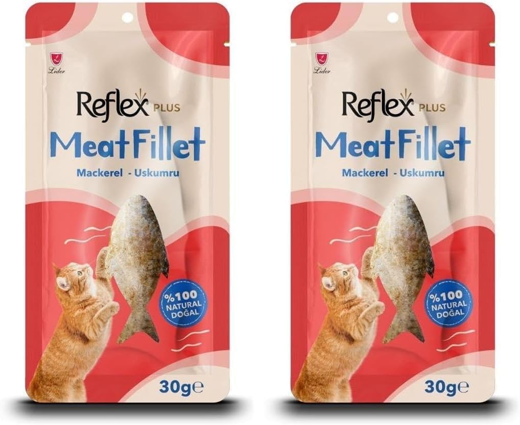 Reflex Plus Meat Fıllet Uskumru Balığı Fileto Ödül Maması 30 G (2 paketi)