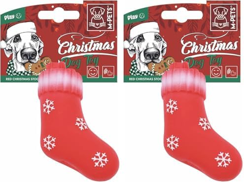 Alternative view of CHRISTMAS RED STOCKING KÖPEK OYUNCAĞI 13CM (2 paketi)