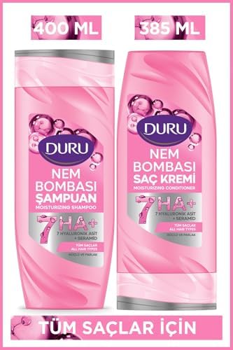 Alternative view of Nem Bombası Nemlendirici Şampuan 400 ml ve Saç Kremi 385 ml, 7 Hyaluronik Asit + Seramid, Tüm Saç Tipleri için
