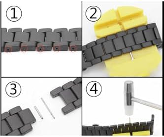 - 2 46mm ile Uyumlu Kordon Mat Seramik Metal Kordon