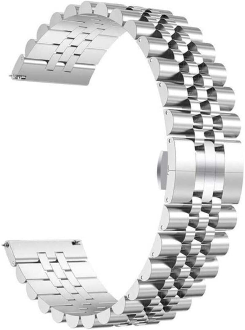 - Gtr 47mm ile Uyumlu 22mm Metal Kordon 36 Gümüş Kordon