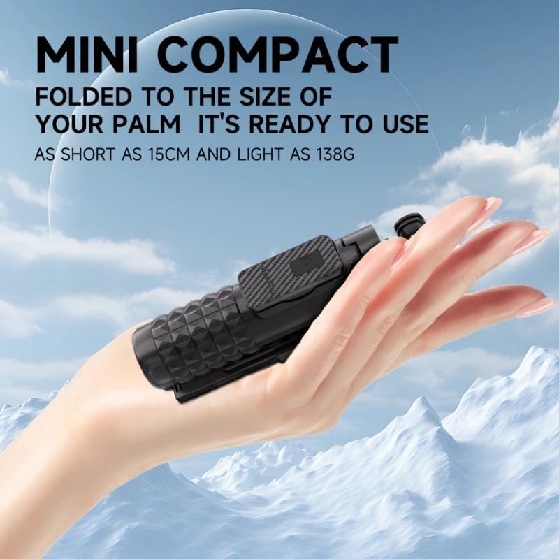 Alternative view of Mini Dört Ayaklı Selfie Çubuğu Telefon Tutucu Kablosuz Bluetooth Kumandalı 85 cm Uzayan 15 cm Katlanan Stabil Masaüstü Seyahat Fotoğraf Video Çekim Aparatı | NP-L8S