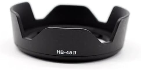 HB-45II Lens Parasoley – AF-S DX 18-55mm f/3.5-5.6G / VR/VR II ile Uyumlu | Parlama ve Yansıma Önleyici Petal Lens Hood | Dayanıklı ABS Tasarım