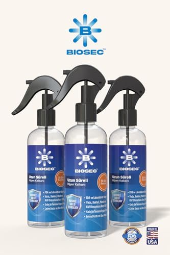 Alternative view of BIOSEC™ Uzun Süreli Hijyen Kalkanı, FDA ve EPA Onaylı, Invisible Shield Technology, 100ml Sprey Şişe, 30 Gün Koruma, Yüzey ve El Koruyucu Kaplama, 30 Gün Süren Dezenfektan Etkisi