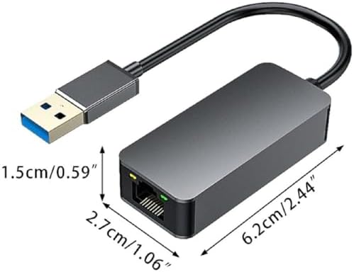 Alternative view of USB 3.2 Gen 1 USB-A to 2.5G Ethernet Adaptör, 2.5Gbps Ağ Kartı, 10/100/1000/2500 Mbps Destek, Full Duplex, Wake On LAN, Harici Güç Gerektirmez | ZR622