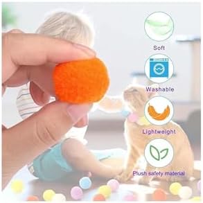 Alternative view of İnteraktif Kedi Oyun Tabancası, 20 Adet Renkli Peluş Toplu Fırlatma Oyuncağı, Kedi Aktivite Oyunu