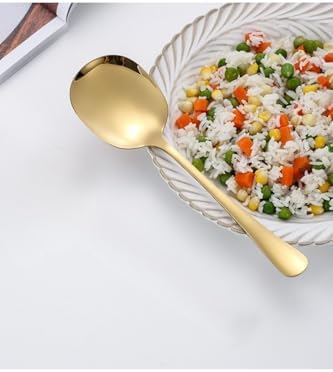 Alternative view of Profesyonel 21 cm Paslanmaz Çelik Servis Kaşığı – Yemek ve Salata Servisi İçin
