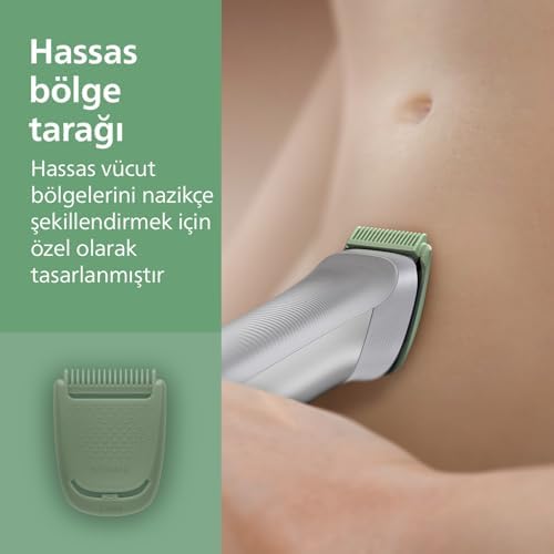Alternative view of All-in-One Trimmer 5000 Series MG5922/15, 10'u 1 Arada Erkek Bakım Seti, Yüz Saç Vücut, BeardSense Teknolojisi, 120 Dakika Kullanım, Su Geçirmez