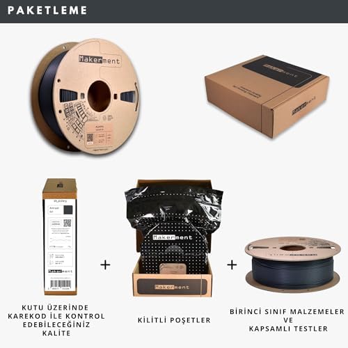 Alternative view of PLA PRO, 1.75mm 1kg 3D Yazıcı PLA Filament (Gri)