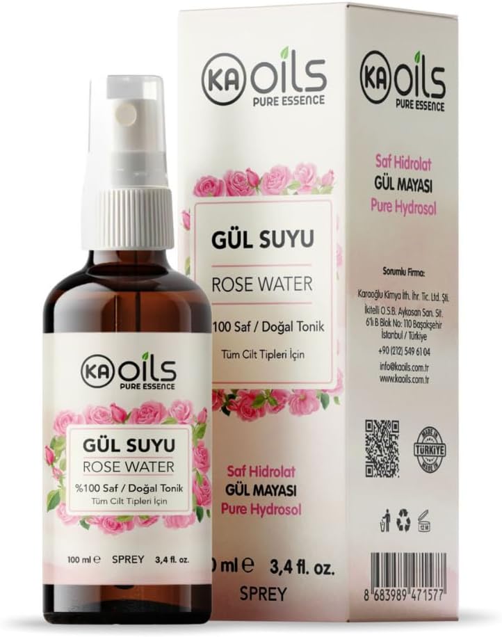 Alternative view of Saf Gül Suyu - 100% Pure Rose Water 100 ml - Doğal Gül Mayası Hidrolatı - Canlandırıcı ve Nemlendirici Yüz Toniği | Cam Şişe ve Sprey