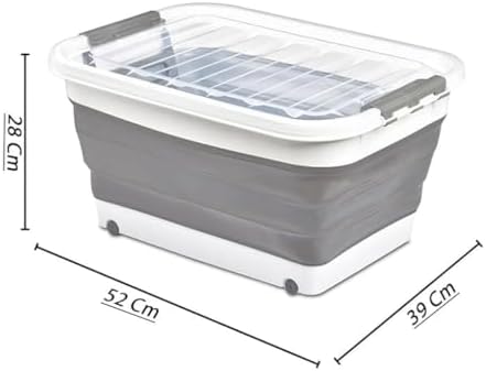 Alternative view of Tekerlekli Katlanabilir Akordiyon Saklama Sepeti Pratik ve Taşınabilir Tekerlekli Katlanabilir Akordiyon Saklama Sepeti - Düzeni Kolayca Sağlayın! (45 Litre ve 30 Litre Seçenekli) (30 LİTRE)