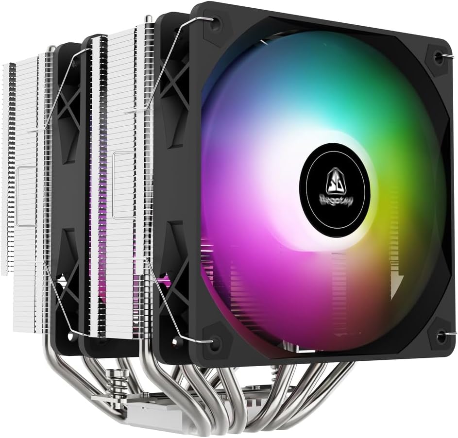 Segotep FZ6 Pro Siyah 2x120mm Kule Tipi İşlemci Soğutucu (LGA 1700 ve AM5 Uyumlu)