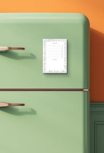 Magnetli Buzdolabı üzeri 60 Sayfa 105x148 mm Alışveriş Listesi Not Defteri To Do Kentsoylu