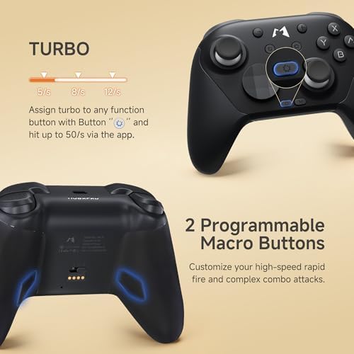 MOBAPAD Chitu 2 Pro Controller Siyah Switch 2 ve Windows Uyumlu Bluetooth NFC TMR