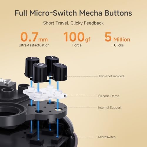 Alternative view of MOBAPAD Chitu 2 Pro Controller Siyah Switch 2 ve Windows Uyumlu Bluetooth NFC TMR