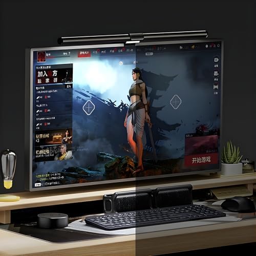 Alternative view of 51cm LED Monitör Işık Çubuğu, Ayarlanabilir Renk Sıcaklığı ve Parlaklığı, Uzaktan Kumandalı, Dimmer Kontrollü, USB Kablolu Çalışır, Göz Yormayan, Alüminyum Alaşım, P3E-PLUS, Siyah