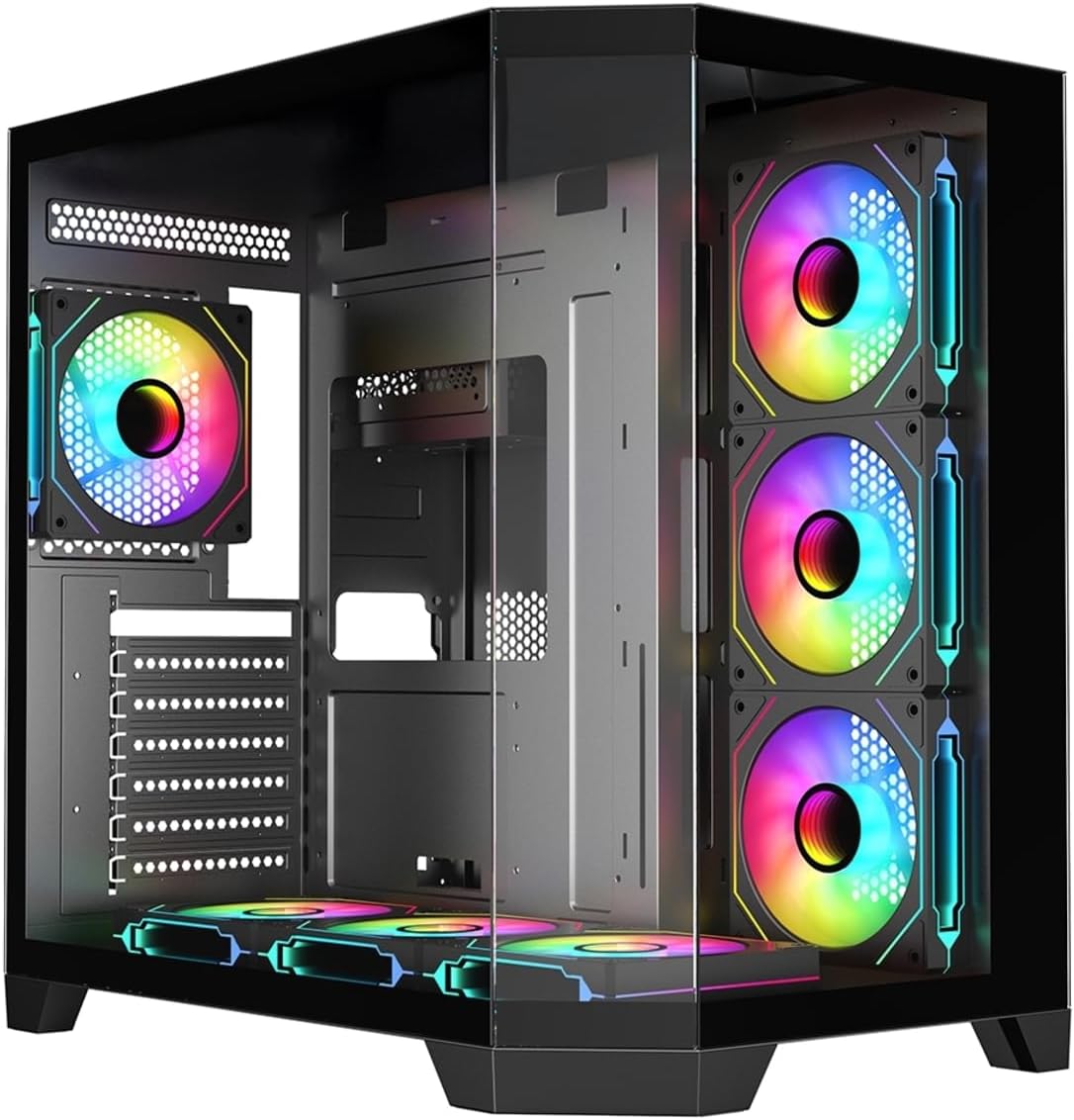 Alternative view of FC-9550G 850W 80+ Bronze 7x120MM ARGB FAN Mid Tower ATX Siyah Gaming (Oyuncu) Kasa
