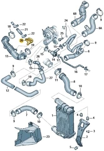 1.8T Motor Turbo Basınç Ayar Valfi 034129101B VW Passat B5 ile uyumlu 1997-2000