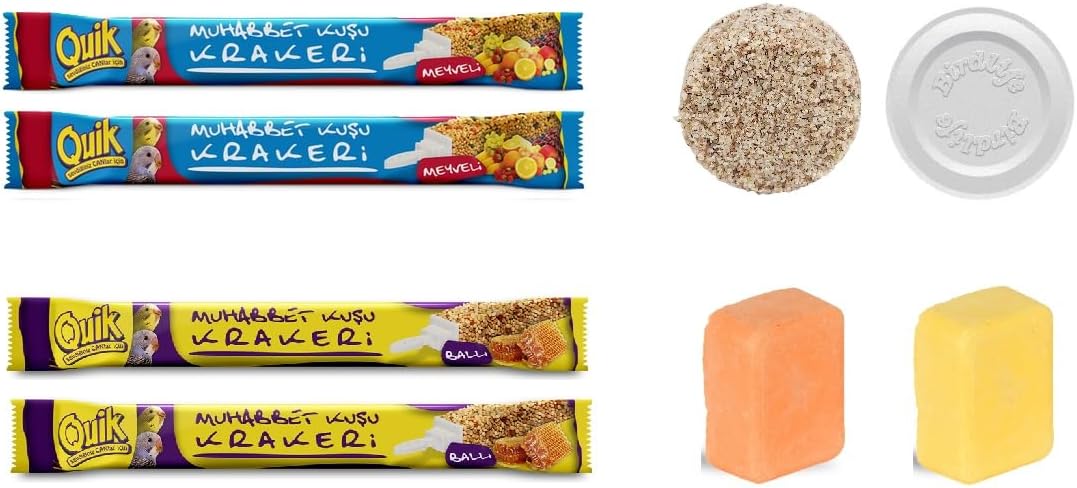 Kuşlar İçin Mineral Mineral Ve Kraker Seti