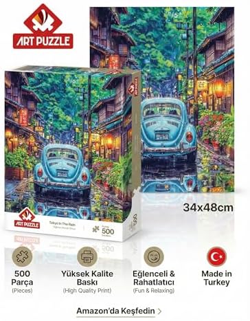 Alternative view of Yağmur Altında Tokyo 500 Parça Puzzle