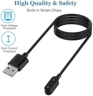 - Fit 2/3/4/4 Pro Band 9 8 7 6 ile uyumlu Akıllı Saat Usb Şarj Kablosu - Beyaz 1