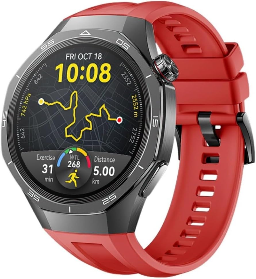 - GT 6/5/4/3/2 Pro 46mm Kordon Spor Silikon Band Lansman 1e1 ile Uyumlu 130