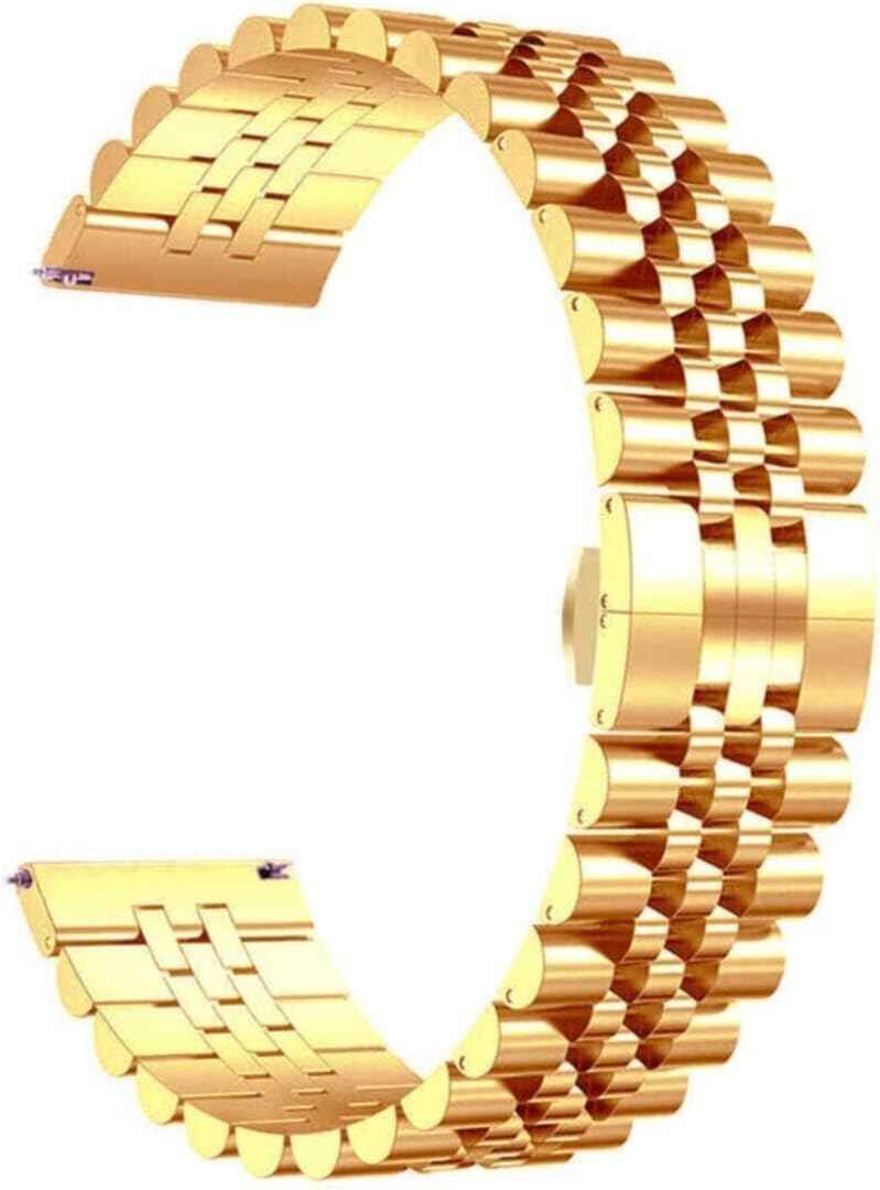 - GT2 46mm ile Uyumlu KRD-36 22mm Metal Kordon Mobile Rose